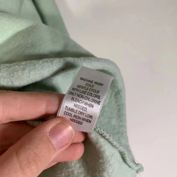 Pacsun Sweater Women’s Small Green Turtle Neck Cropped Long Sleeve Sweater - Picture 7 of 8